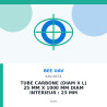 Tube Carbone (diam x L) 25 mm x 1000 mm diam intérieur : 23 mm